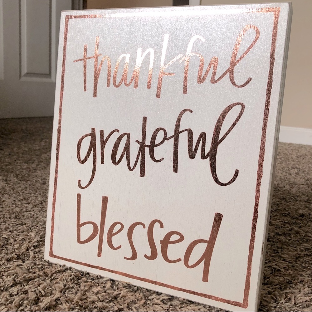 Thankful, Grateful, Blessed Wall Art💫